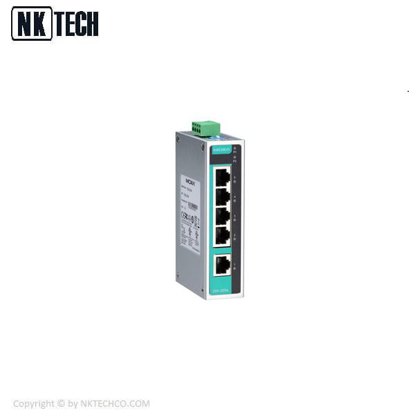 سوئیچ شبکه صنعتی موگزا 5 پورت EDS-205A-T