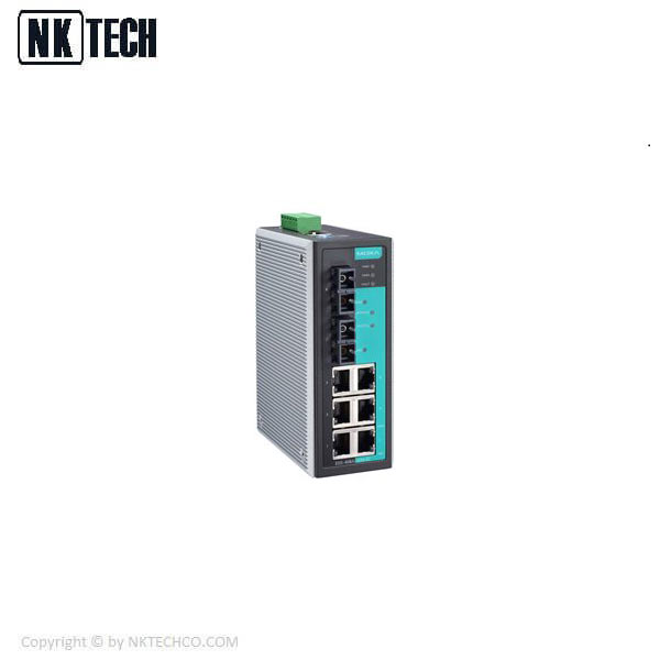 سوئیچ شبکه صنعتی موگزا 8 پورت EDS-408A-SS-SC