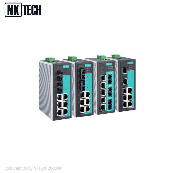 سوئیچ شبکه صنعتی موگزا 8 پورت EDS-408A-T