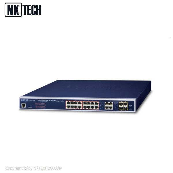 سوئیچ شبکه پلنت مدل GS-4210-16P4C