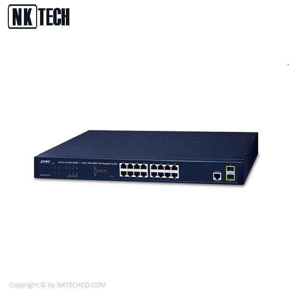 سوئیچ شبکه پلنت مدل GS-4210-16T2S