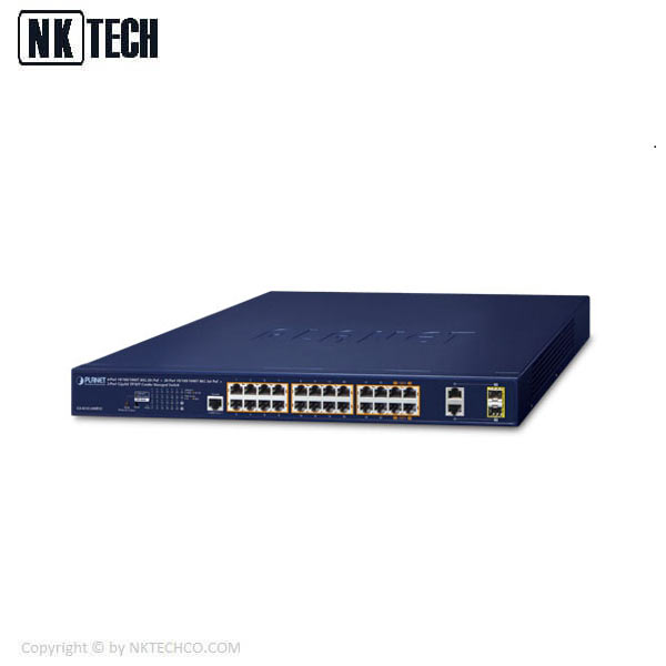 سوئیچ شبکه پلنت مدل GS-4210-24HP2C