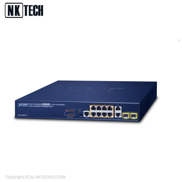 سوئیچ شبکه پلنت مدل GS-4210-8P2T2S
