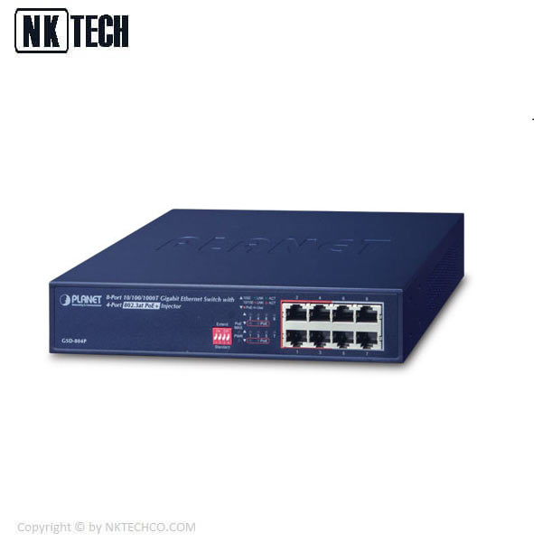 سوئیچ شبکه پلنت مدل GSD-804P