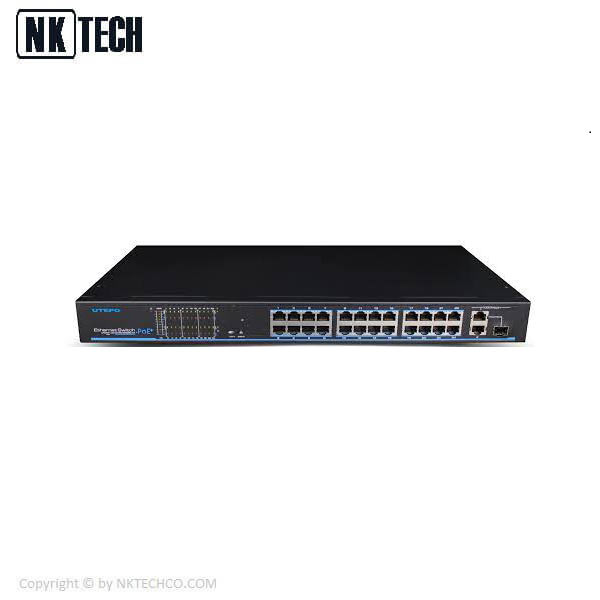 سوئیچ 24 پورت PoE یوتپو UTP1-SW2402TS-POE