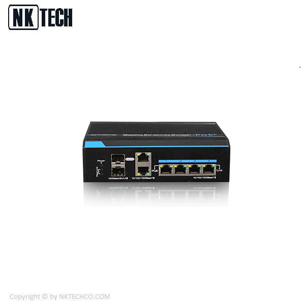 سوئیچ 4 پورت صنعتی POE یوتپو UTP7204GE-HPOE