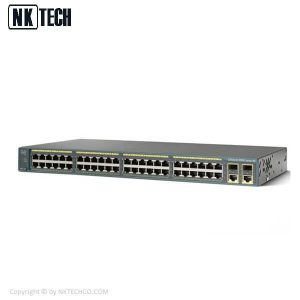 سوئیچ شبکه سیسکو مدل (WS-C2960-48TC-S (USED