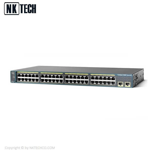 سوئیچ شبکه سیسکو مدل (WS-C2960-48TT-S (USED