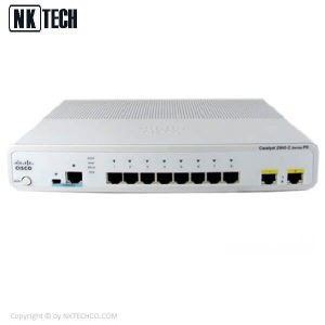 سوئیچ شبکه سیسکو مدل (WS-C2960CPD-8TT-L (USED