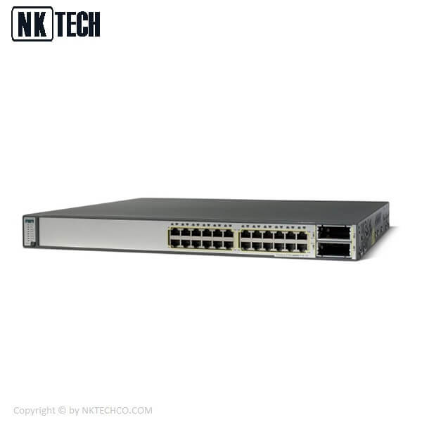 سوئیچ شبکه سیسکو مدل (WS-C3750E-24TD-SD (USED