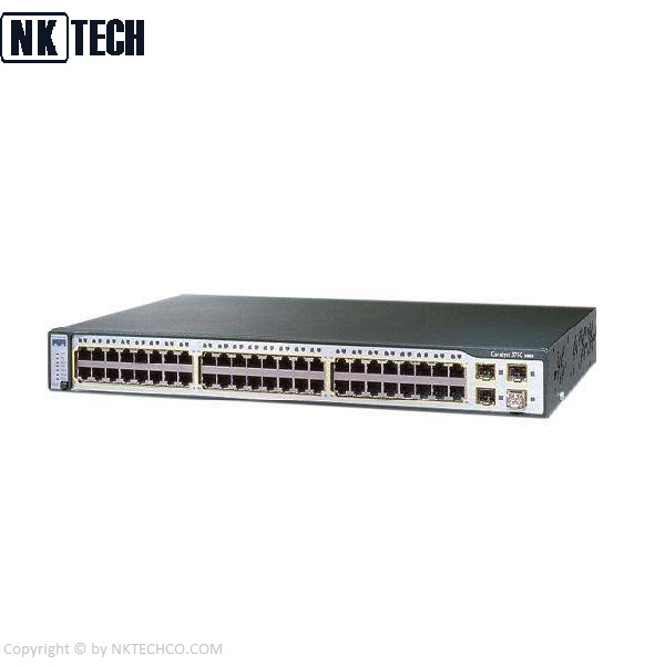 سوئیچ شبکه سیسکو مدل (WS-C3750G-48TS-S (USED