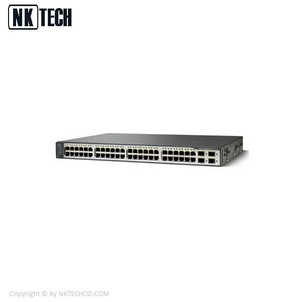 سوئیچ شبکه سیسکو مدل (WS-C3750V2-48TS-S (USED