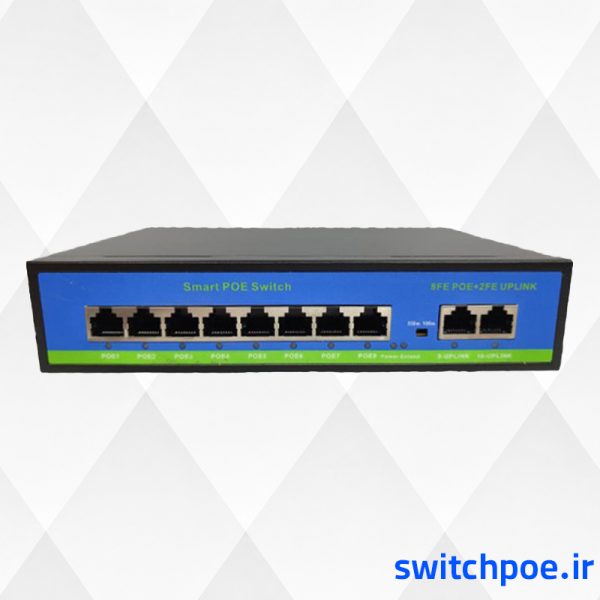 سوئیچ شبکه 8 پورت 100 POE سری اتلانتیک مدل NK6082FG
