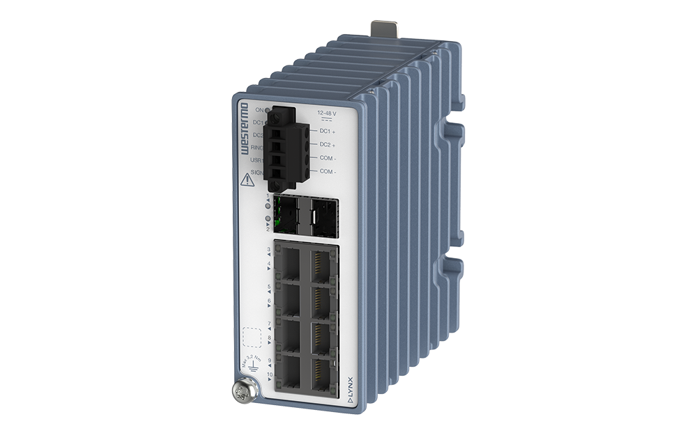 سوییچ صنعتی مدیریتی لایه ۲ Westermo Lynx-3310-F2G-T8-LV