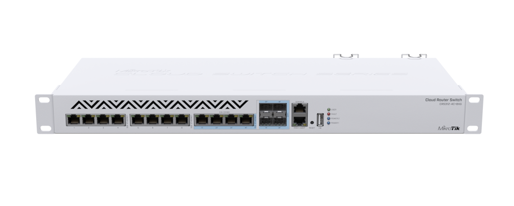 سوئیچ میکروتیک CRS312-4C+8XG-RM