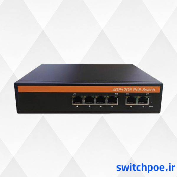 سوئیچ شبکه 4 پورت 1000 POE سری بلک مارینا مدل NK7042-G