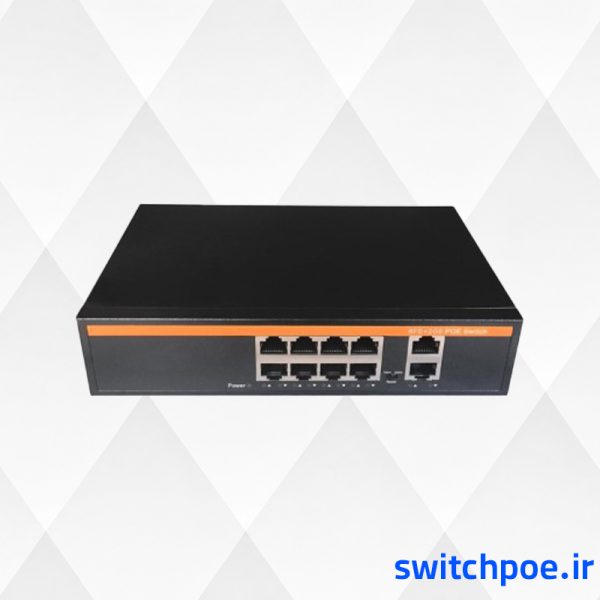 سوئیچ شبکه 8 پورت 100 POE سری بلک مارینا مدل NK7082-FG